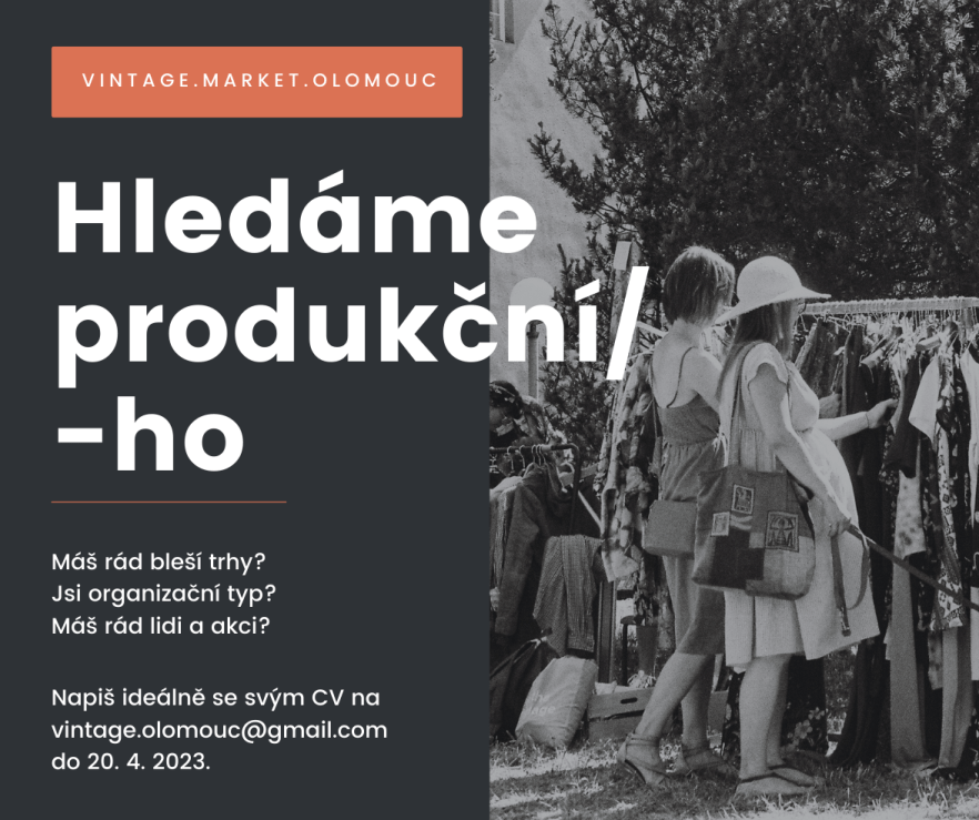 Hledáme produkční - inzerát